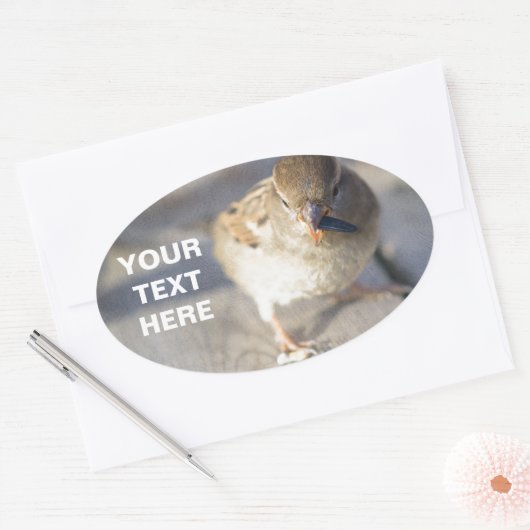 Overleving van de fittest ovale sticker (Envelop)