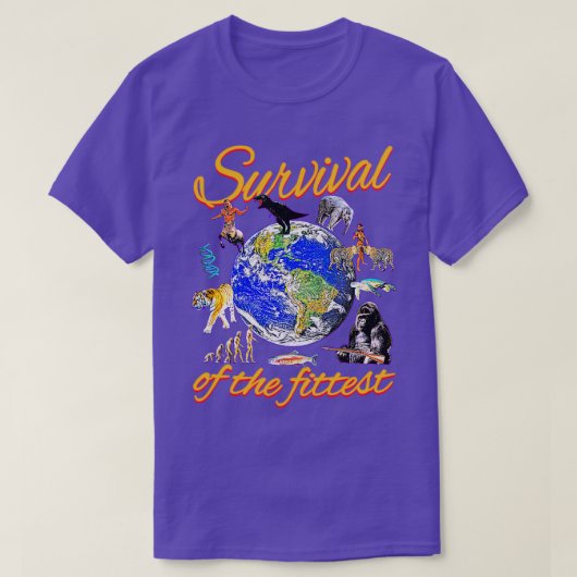 Overleving van de Fittest T-shirt (Design voorkant)