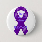 Overleving van huiselijk geweld ronde button 5,7 cm (Voorkant)