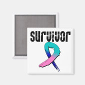 OVERLEVING VAN schildklierkanker Magneet (Voorkant / Achterkant)