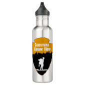 Overleving weet hoe roestvrij stalen flesje waterfles  (Rechts)