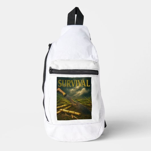 Overlevingscrossbody Sling Bag (Voorkant)
