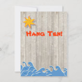 Overlevingsdag feestelijke uitnodigingen (Achterkant)