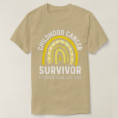 Overlevingsduur kinderkanker Einde Chemo Fight Can T-shirt (Design voorkant)