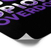 Overlevingsgeschenken - Bewustzijn van overdoserin Poster (Hoek)