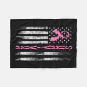 Overlevingskans bij borstkanker bij vrouwen Roze v Fleece Deken (Voorkant (Horizontaal))