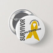 Overlevingskans kinderkanker ronde button 5,7 cm (Voorkant /achterkant)