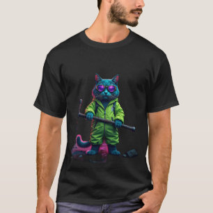 Overlevingskat Hazmat-pak Post-apocalyptische kits T-shirt