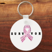 Overlevingsketen borstkanker sleutelhanger (Voorkant)