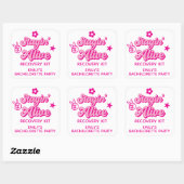 Overlevingskit voor de Bruidsmeisjes Vierkante Sticker (Vel)