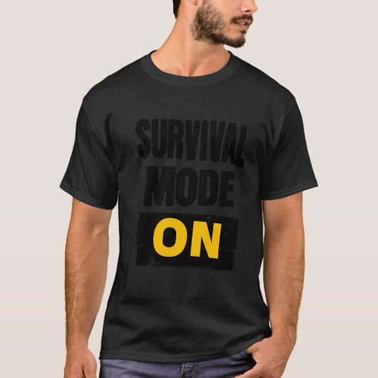 Overlevingsmodus op Grungy T-shirt (Voorkant)