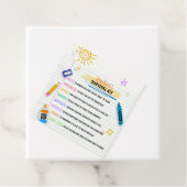 Overlevingspakket voor leerkrachten terug naar het bedankjes labels (In situ)