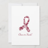 Overlevingspartij voor multipel myeloom-kanker kaart (Achterkant)