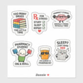 Overlevingsstickers voor de apotheekopleiding sticker (Vel)