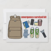 overlevingsuitrusting voor noodgevallen kaart (Voorkant)