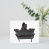 Overlijden aan een receptie met een computer briefkaart (Staand voorkant)