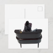 Overlijden aan een receptie met een computer briefkaart (Voorkant / Achterkant)