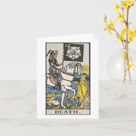 Overlijden van de Tarot van Waite Smith Kaart (Gele Bloem)