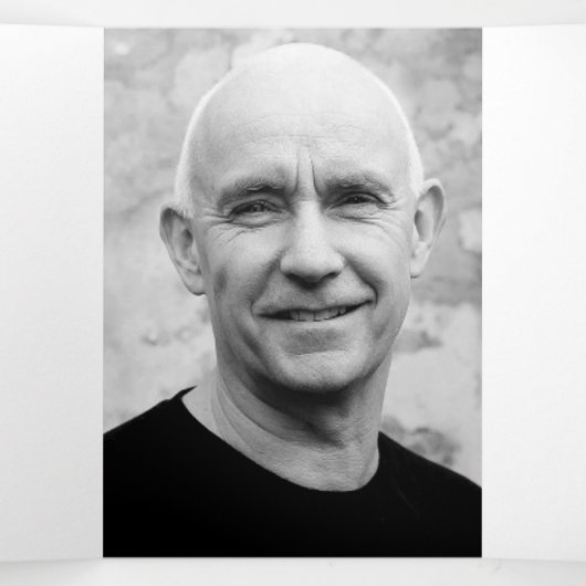 Overlijden van een legende Uitvaartdienst blauw Drieluik Programma (Binnenkant midden)