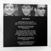 Overlijden van een legende Uitvaartdienst mono 12 Drieluik Programma (Binnenzijde eerst)