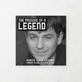 Overlijden van een legende Uitvaartdienst mono 12  Drieluik Programma