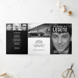 Overlijden van een legende Uitvaartdienst mono 12  Drieluik Programma