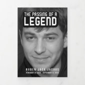 Overlijden van een legende Uitvaartdienst mono 12 Drieluik Programma (Cover)