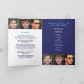 Overlijden van een legende Uitvaartprogramma blauw Programma (Binnen)