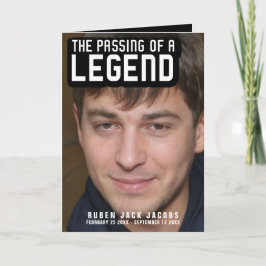 Overlijden van een legende Uitvaartprogramma mono Programma