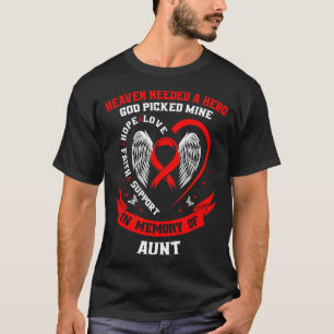 Overlijden Van Geliefde Tante Hartziekte Bewustzij T-shirt