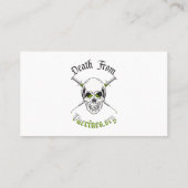 Overlijden van vaccins Standaard Visitekaartje (Achterkant)