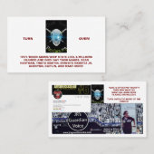 Overlijden van vaccins Standaard Visitekaartje (Voorkant / Achterkant)