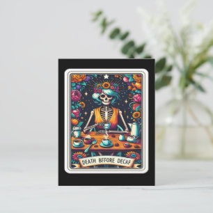 Overlijden voor Collectie van Decaf Tarot-Kaart Briefkaart