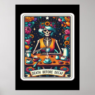 Overlijden voor Collectie van Decaf Tarot-Kaart Poster