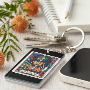 Overlijden voor Collectie van Decaf Tarot-Kaart Sleutelhanger