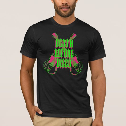 Overlijden voor Disco-Shirt T-shirt (Voorkant)