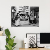 Overlijden vrouwen in een stemcabine in 1915 poster (Thuiskantoor)