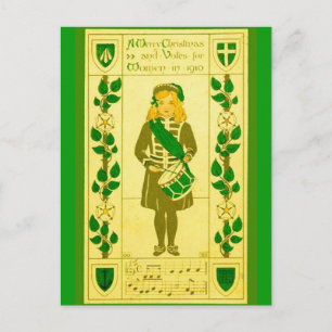 Overlijden vrouwen: Kerstmis 1910 Ierland Feestdagenkaart