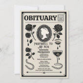 Overlijdensbericht 30e verjaardag RIP mijn 20s Kaart (Voorkant)