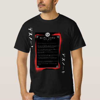 OVERLIJDENSBERICHT LICHT YAGAMI T-SHIRT