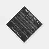 Overlijdensbericht voor mijn twintiger RIP 20s 30t Servet (Hoek)