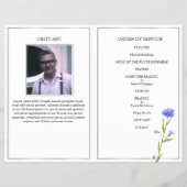 Overlijdensprogramma, Kleurige Wilde Bloemen Flyer (Achterkant)