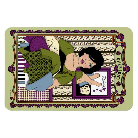 Overload_A_4x6 koelkast Magnet Magneet (Horizontaal)