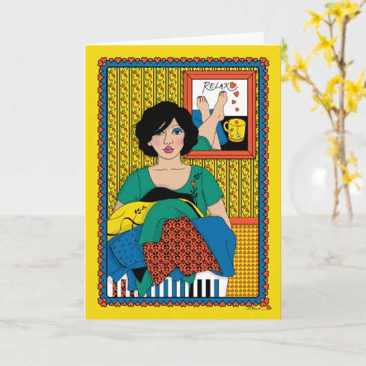 Overload_B_Greeting Kaart (Gele Bloem)