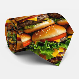Overload Hamburger Dasje Stropdas