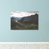 Overlook in de Brooks Range: Canvas Standaard Maat Afdruk (Insitu (Houten vloer))