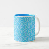 Overlook Snowflake Design Tweekleurige Koffiemok (Voorkant rechts)
