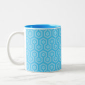 Overlook Snowflake Design Tweekleurige Koffiemok (Links)