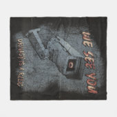 Overlook - Techno-Dystopian Streetwear Design Fleece Deken (Voorkant (Horizontaal))