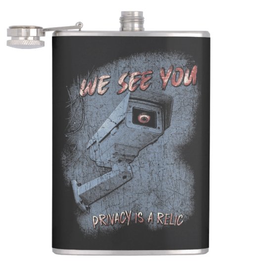 Overlook - Techno-Dystopian Streetwear Design Heupfles (Geopend)